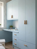 Modern Kitchen Storage Cabinet Pulls Black Walnut Furniture Handles Cupboard Wardrobe Drawer Door Children's Room Wood Handles-Letifly Lights and Decor
