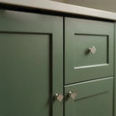 Letifly Lights & Decor - Clover Brass Cabinet Knob - Four-lobed clover-shaped brass cabinet knob with polished metallic finish