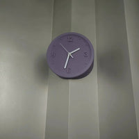 Ins Quiet Wall Clock 8inch Non-Ticking Punch-Free Corner Wall Clock Wall Decor Bedroom Technology Luxury Art Home Decoration-Letifly Lights and Decor