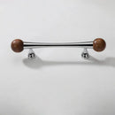 Furniture Hardware Nordic Art Handle/walnut Wood+Brass Handles and Knobs Drawer Pulls Kitchen Cabinet Knobs-Letifly Lights and Decor