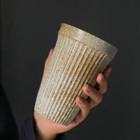 Ceramic Coffee Cup Vertical Stripe Mug