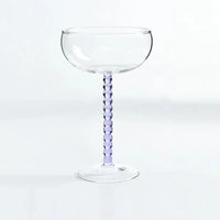 200ml Elegant Champagne Coupes Yellow Amber Green Purple Black Beaded Stem Glass Goblet Cocktail Glass Cup Beverage Drinkware-Letifly Lights and Decor