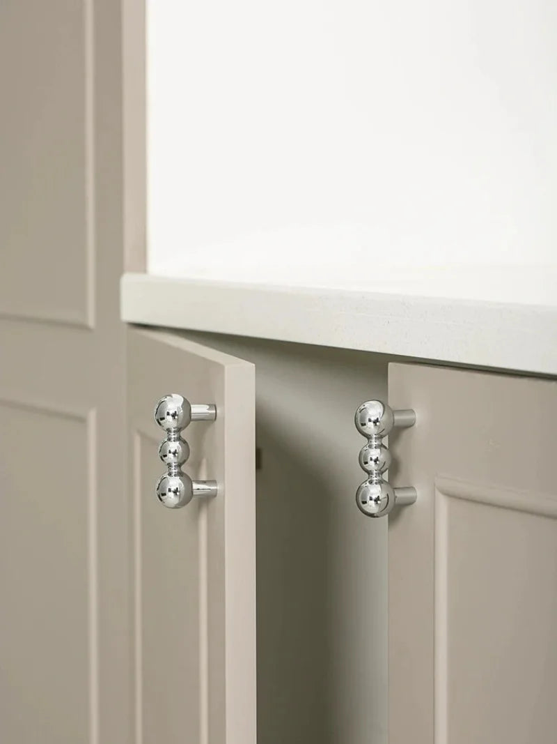 Furniture Handles Bedroom Brass French Silver Wardrobe Door Handle Cabinet Door Shoe Cabinet Drawer Kitchen Brass Small Handles-Letifly Lights and Decor