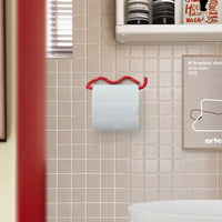 Red Black Toilet Paper Holder Resistant Tissue Paper Towel Rack For Bathroom Kitchen Washroom Screw Wall Mount Hook Accessory-Letifly Lights and Decor