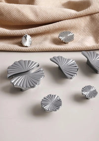 Santaya Brass Cabinet Pulls Cup Flat Chrome Drawer Pulls Kitchen Cupboard Bathroom Dresser Cabinet Knob Hardware Silver Handles-Letifly Lights and Decor