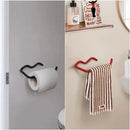Red Black Toilet Paper Holder Resistant Tissue Paper Towel Rack For Bathroom Kitchen Washroom Screw Wall Mount Hook Accessory-Letifly Lights and Decor