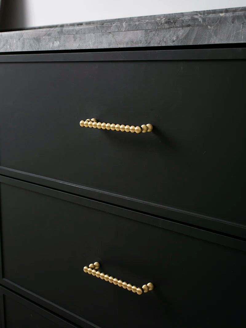 Tinhob Solid Brass Small Round Ball Handle Cabinet Wardrobe Drawer Knobs/ Shoe Cabinets for Drawers Kitchen Handles Accessories-Letifly Lights and Decor