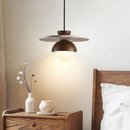 Scandinavian Modern Walnut Wood LED Pendant Light Creative for Bedroom Bedside Ambient Lighting Lamp Ceiling Light Led Lamp-Letifly Lights and Decor