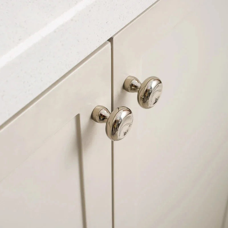 Tinyhob Brass Irregular Line Furniture Handles Bright Nicke Cupboard Wardrobe Dresser Drawer Cabinet Knobs T-Bar Decorative Knob-Letifly Lights and Decor