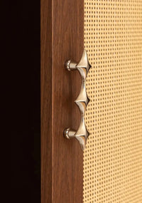 Letifly Lights & Decor - Nova Cabinet Pull - Solid Brass Cabinet Handle Polished Titanium Silver Star Pull Hardware