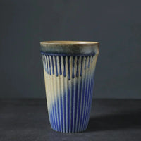 Ceramic Coffee Cup Vertical Stripe Mug