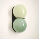 French Cream Mid-Century Green Wall Sconce, Vintage Ambient Lamp for Homestay Bedroom, Living Room, Hallway & Vanity Lighting-Letifly Lights and Decor
