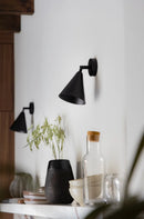 Vetra Cone Copper Wall Sconce copper cone wall sconce adjustable modern black gold LED bedside lamp