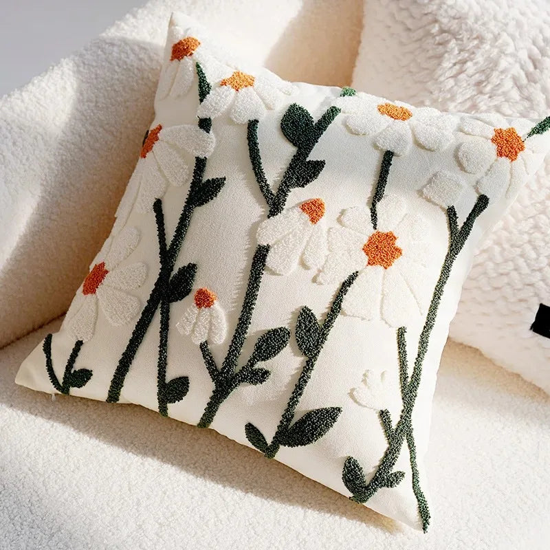 Hareloom & Daisy Bloom Pillow Cover