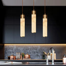 Modern Copper Light Luxury Pendant Lamp Marble Bedside Bedroom Hotel Dining Room Kitchen Stone Hallway Hanging Lighting Led-Letifly Lights and Decor