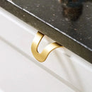 Brass Invisible Gold Handle Cabinet Door Knob Handle Desk Drawer Pulls Modern Knobs Furniture Hardware Kitchen Accessories-Letifly Lights and Decor