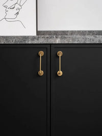 Antique Brass Furniture Handles with Backplate Wardrobe Kitchen Cupboard Cloakroom Bedside Cabinet Handle Bedroom Accessories-Letifly Lights and Decor