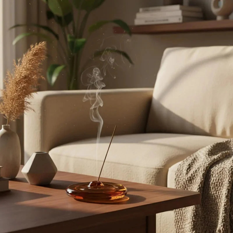 Molten Amber Incense Holder