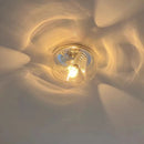 Acrylic swirl wave wall sconce modern bedside lighting retro wall lamp for bedroom bathroom hallway home decor warm ambient light fixture