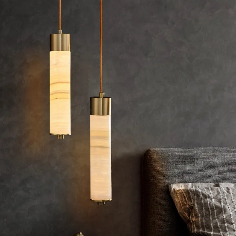 Marble Pillar Pendant Light