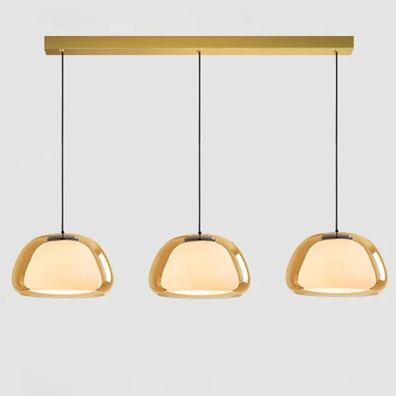 Danish Jelly Glass Lustre Pendant Lights Modern Simple Bedroom Bedside Hanging Lamp Living Room Glass Dining Room Home Decor-Letifly Lights and Decor