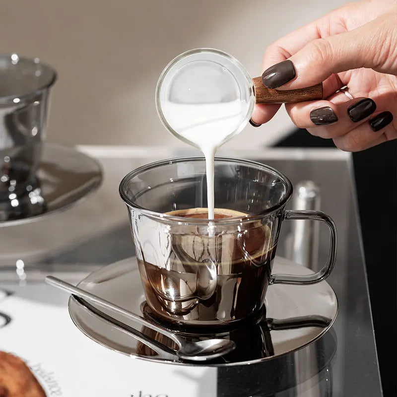  Luxury Glass Coffee Cup and Plate