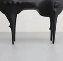 Black Metal Horse Sculpture Abstract Modern Animal Statue Bookshelf Decor Living Room Accent