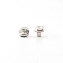 Santaya PVD Nickel Silver Brass Handles Kitchen Cabinet Pulls Bedroom Wardrobe Drawer Knobs Furniture Handle-Letifly Lights and Decor