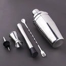 5-Piece Stainless Steel Cocktail Shaker set 700ml Bartender Kit Cocktail Tools Set Cocktail Shaker-Letifly Lights and Decor