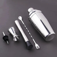 5-Piece Stainless Steel Cocktail Shaker set 700ml Bartender Kit Cocktail Tools Set Cocktail Shaker-Letifly Lights and Decor