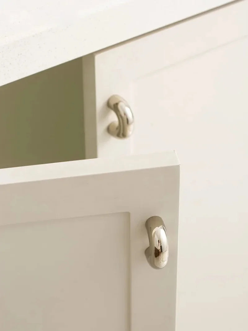 European Minimalist Brass Furniture Handle Cabinet Bar Pulls Bedroom Dresser Bedside Handle Bright Nickel Door Handle Pull-Letifly Lights and Decor