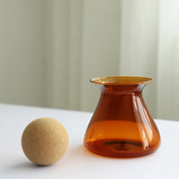 Glass storage jar airtight cork lid stained modern colorful container