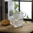Heritage Embossed Glass Cups (Set of 4)-Letifly Lights and Decor
