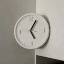 Ins Quiet Wall Clock 8inch Non-Ticking Punch-Free Corner Wall Clock Wall Decor Bedroom Technology Luxury Art Home Decoration-Letifly Lights and Decor