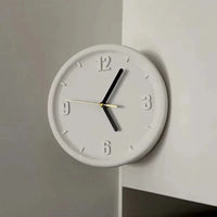 Ins Quiet Wall Clock 8inch Non-Ticking Punch-Free Corner Wall Clock Wall Decor Bedroom Technology Luxury Art Home Decoration-Letifly Lights and Decor