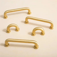 2.52"-15.74" Nordic Brass Long Furniture Handles Wardrobe Kitchen Cupboard Cloakroom Bedside Cabinet Handle Bedroom Accessories-Letifly Lights and Decor