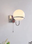 Kinetic Orb Wall Light - Letifly Lights and Decor - Modern Wall Light Glass Orb Curved Metal Arm Bauhaus Style Ambient Lighting