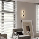 Modern round crystal LED wall sconce clear glass chrome mirror finish minimalist Italian lighting