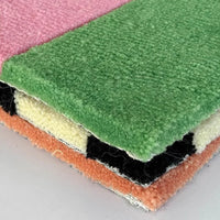 Handmade Colorful Tufting Seat Grids Blocks Cushion Soft Square Chair Sofa Pad Hanging Wall Decoration Tapestry Home Decor-Letifly Lights and Decor