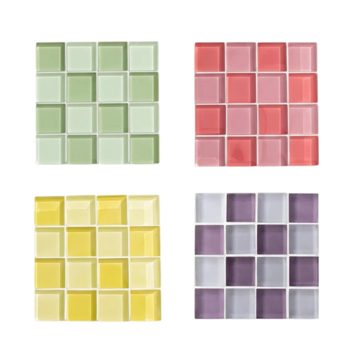 Color Tile Coaster Set