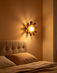 Resin Wall Lamp Wabi Sabi Vintage LED Wall Sconce Creative Vintage Light for Bedroom Bedside Living Room Corridor Home Art Decor-Letifly Lights and Decor