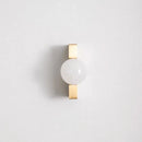New Light Luxury Cabinet Door Handle High End Brass Wardrobe Handle Natural Crystal Ball Shoe Cabinet Drawer Long Handle-Letifly Lights and Decor