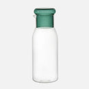 Glass carafe with cup lid modern water bottle minimalist infusion pitcher clear glass beverage container bedside carafe