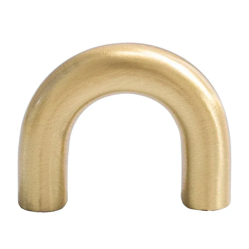 2.52"-15.74" Nordic Brass Long Furniture Handles Wardrobe Kitchen Cupboard Cloakroom Bedside Cabinet Handle Bedroom Accessories-Letifly Lights and Decor