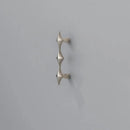 Letifly Lights & Decor - Nova Cabinet Pull - Solid Brass Cabinet Handle Polished Titanium Silver Star Pull Hardware
