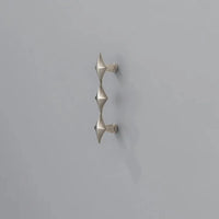 Letifly Lights & Decor - Nova Cabinet Pull - Solid Brass Cabinet Handle Polished Titanium Silver Star Pull Hardware