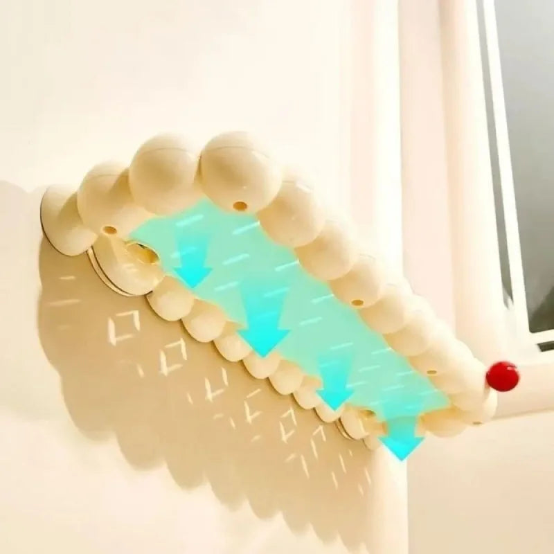 Plastic Cloud Suction Cup Storage Rack Punch Free Large Capacity Cosmetics Storage Rack Space Saving Removable-Letifly Lights and Decor