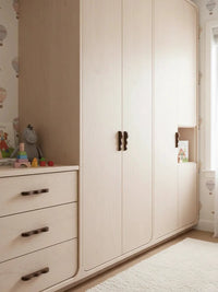 Modern Kitchen Storage Cabinet Pulls Black Walnut Furniture Handles Cupboard Wardrobe Drawer Door Children's Room Wood Handles-Letifly Lights and Decor