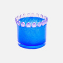 Colorful frosted glass vase ring design mini cylindrical bud vase for stems candles diffuser