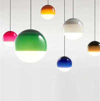 Modern Creative Colored Glass Ball LED Chandelier Restaurant Living Room Bedroom Hotel Art Pendant Lamp Home Decor Light Fixture-Letifly Lights and Decor